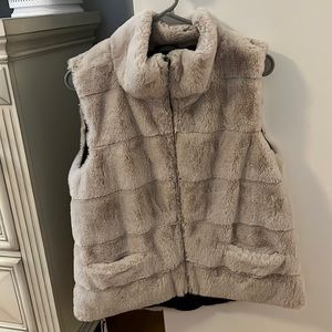 Womens Reversible Fur Vest